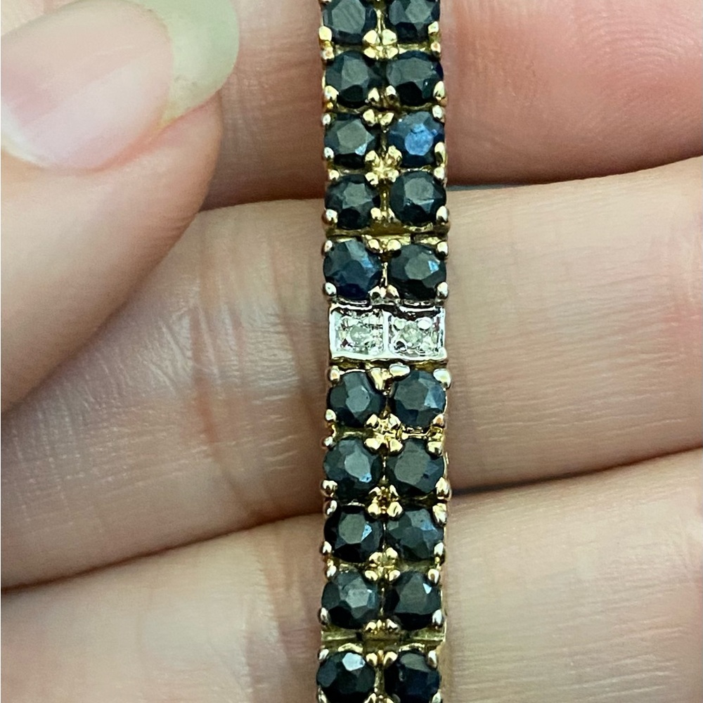 925 Sapphire Tennis Bracelet